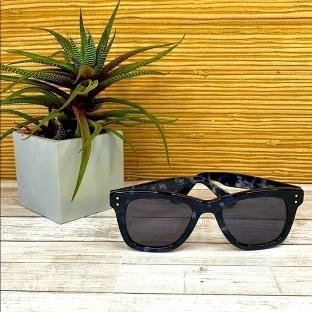 KOMONO The Allen Indigo Demi Sunglasses Blue Tortoise wayfarer UV400